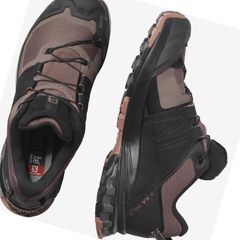 Salomon XA WILD Trail Futócipő Női Fekete | 73469-URZY