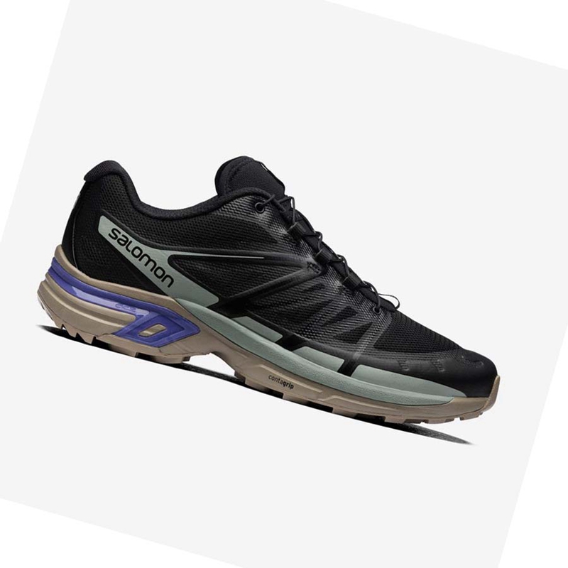 Salomon XT-WINGS 2 Tornacipő Férfi Fekete Kék | 23854-EQVK