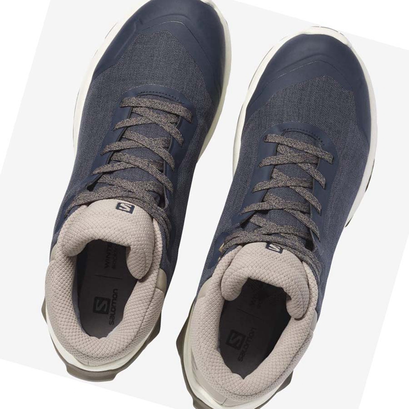 Salomon X REVEAL CHUKKA CLIMASALOMON™ WATERPROOF Téli Csizma Férfi Barna | 38659-MQZH