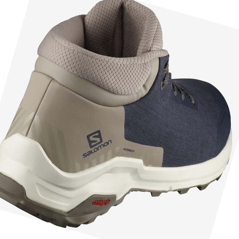 Salomon X REVEAL CHUKKA CLIMASALOMON™ WATERPROOF Téli Csizma Férfi Barna | 38659-MQZH