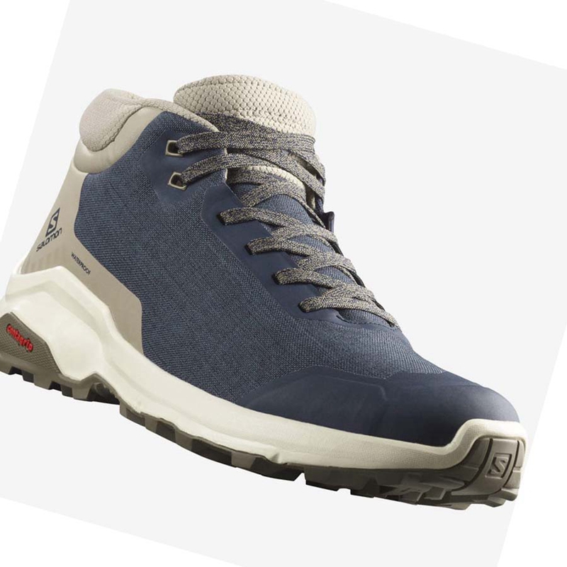 Salomon X REVEAL CHUKKA CLIMASALOMON™ WATERPROOF Téli Csizma Férfi Barna | 38659-MQZH