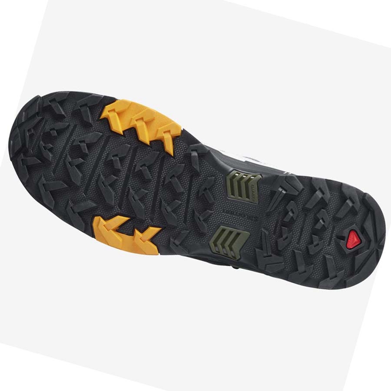 Salomon X ULTRA 4 MID GORE-TEX Túracipő Férfi Fehér Fekete | 53269-AKTL