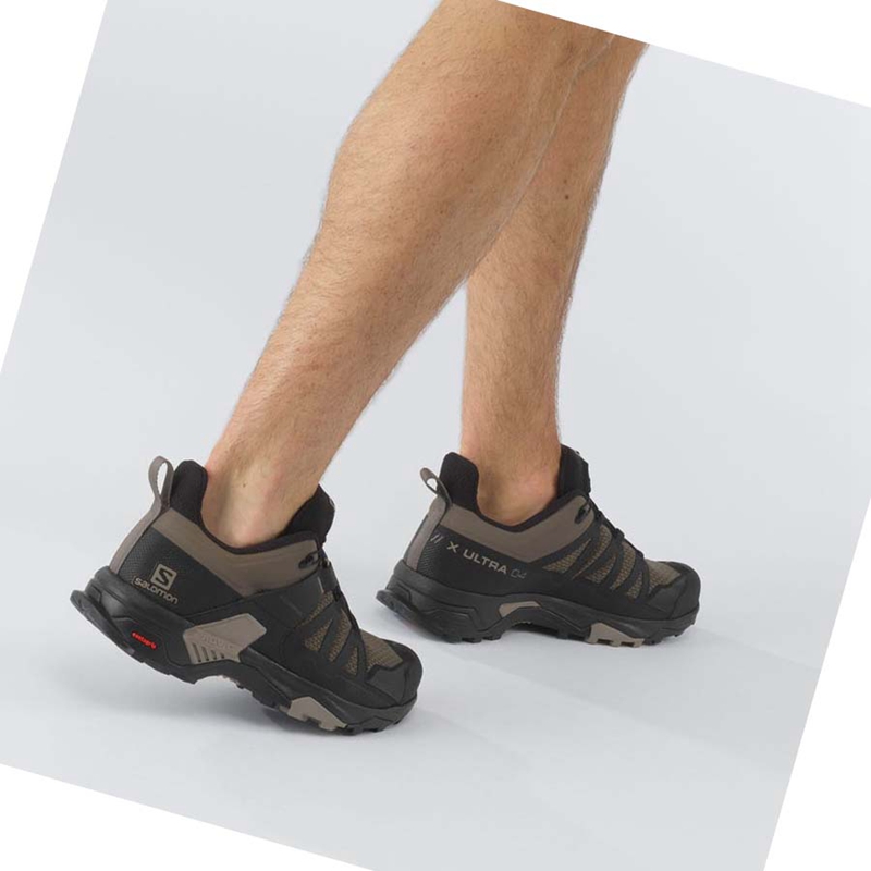 Salomon X ULTRA 4 Túracipő Férfi Fekete | 41502-LGBF