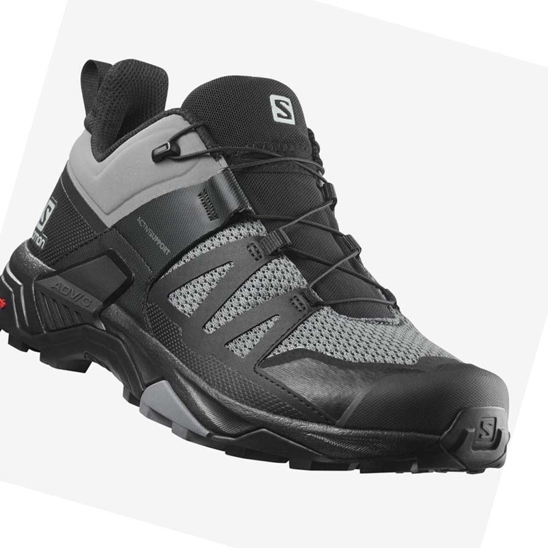 Salomon X ULTRA 4 Túracipő Férfi Szürke Fekete | 15847-UKEG