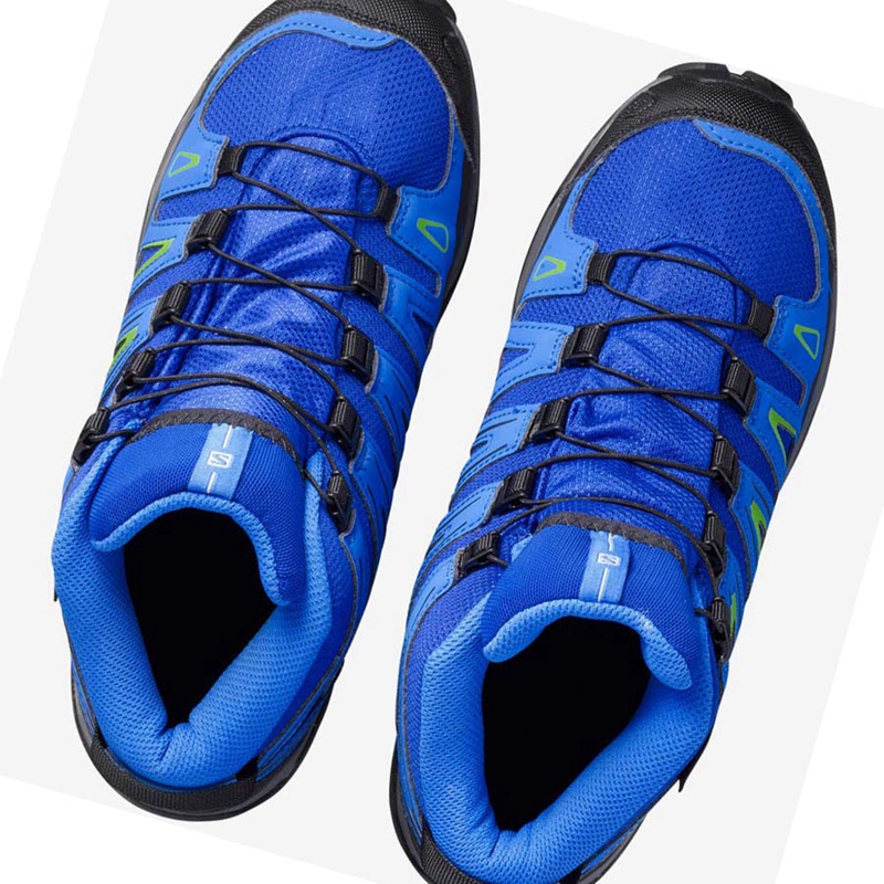 Salomon X-ULTRA MID GORE-TEX GTX Túracipő Gyerek Kék | 69823-HUAZ
