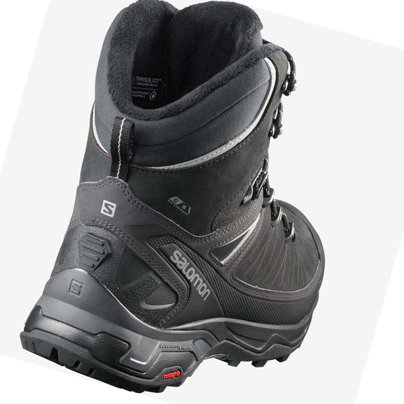 Salomon X ULTRA WINTER CLIMASALOMON™ WATERPROOF 2 Téli Csizma Férfi Fekete | 51632-YKFH