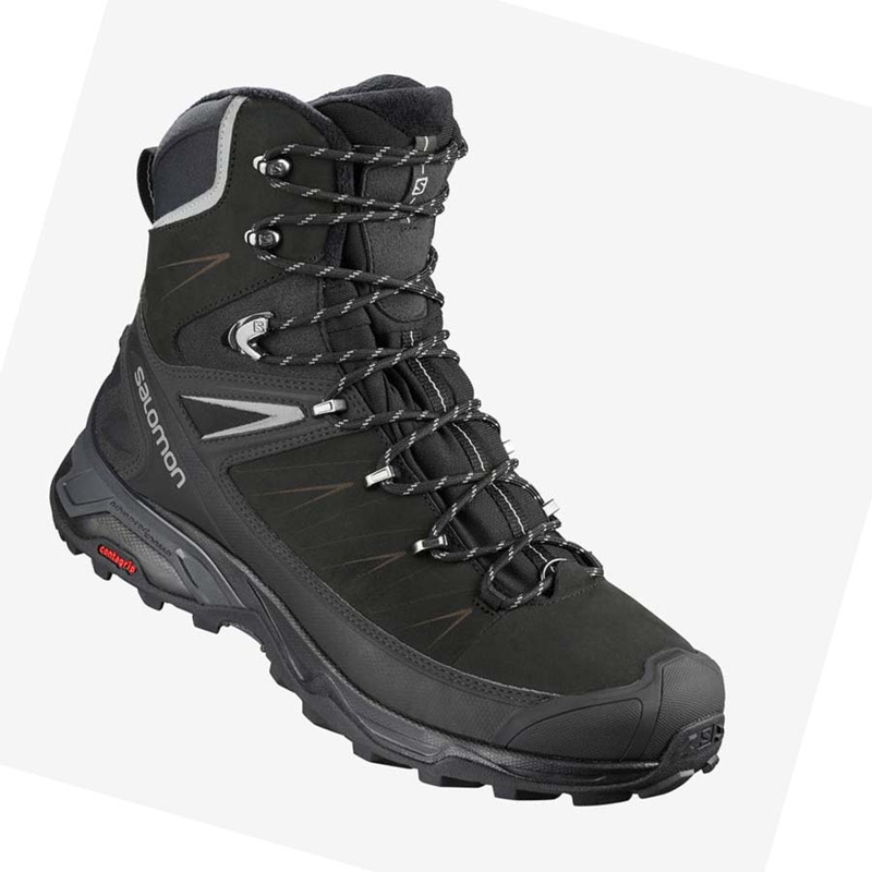 Salomon X ULTRA WINTER CLIMASALOMON™ WATERPROOF 2 Téli Csizma Férfi Fekete | 51632-YKFH