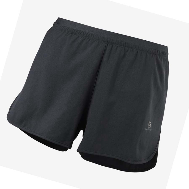 Salomon CROSS 3'' Rövidnadrág Női Fekete | 68309-KXSO