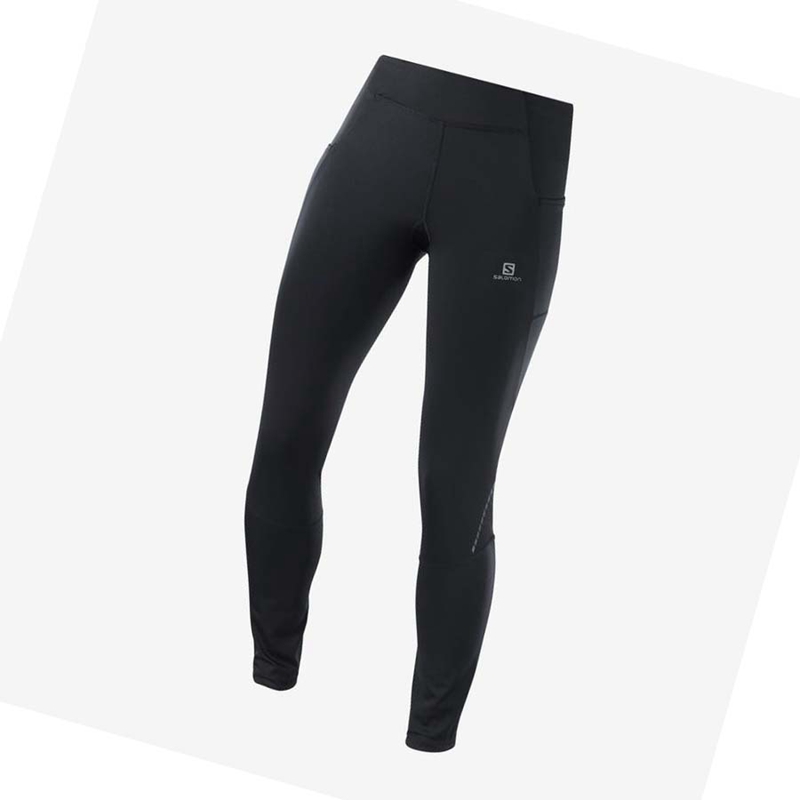 Salomon CROSS RUN 28'' Nadrág Női Fekete | 28093-CPFD