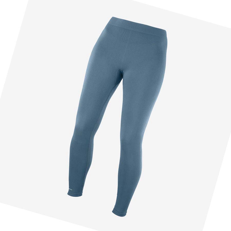 Salomon ESSENTIAL SEAMLESS Nadrág Női Kék | 12968-ZJVH