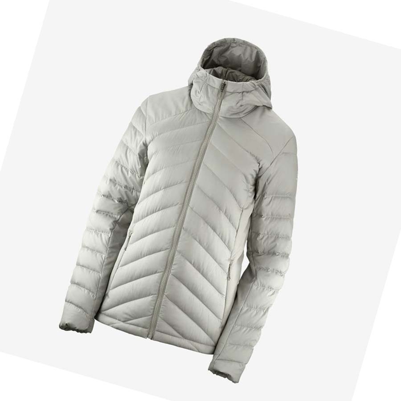 Salomon ESSENTIAL XWARM DOWN INSULATED Kabát Női Fehér | 45102-JKDU