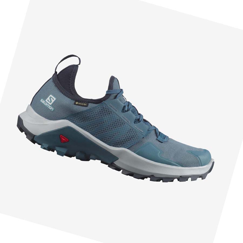 Salomon MADCROSS GORE-TEX Trail Futócipő Férfi Kék | 23079-ZQVF