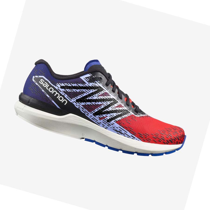 Salomon SONIC 5 BALANCE Futócipő Férfi Piros Kék | 60321-CYBR