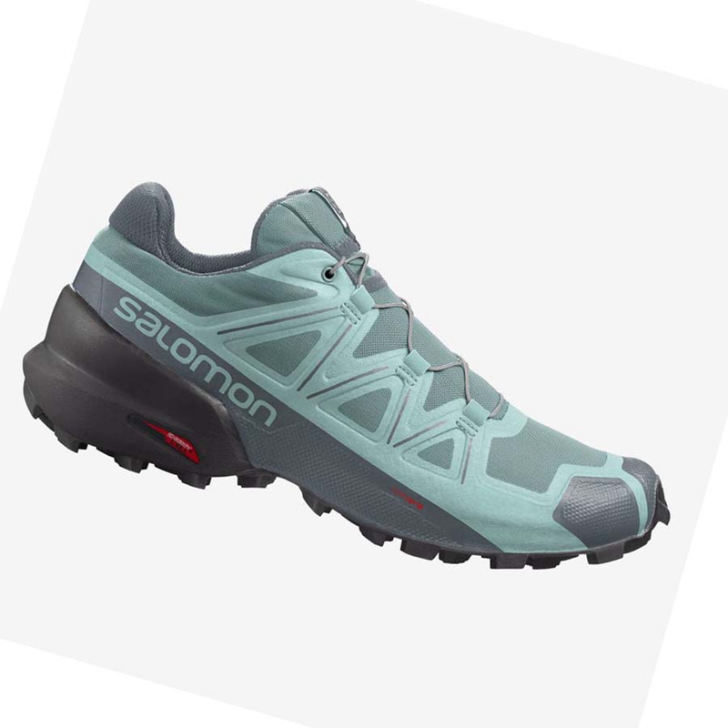 Salomon SPEEDCROSS 5 Trail Futócipő Női Zöld | 51708-CQXS