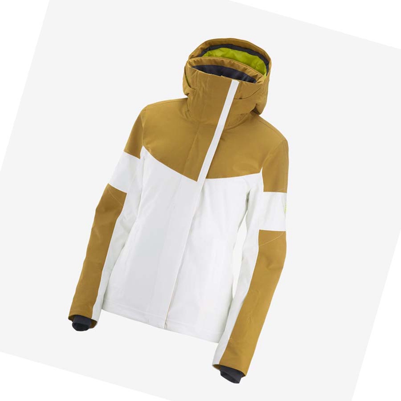 Salomon SPEED INSULATED Kabát Női Fehér | 95801-JXVF