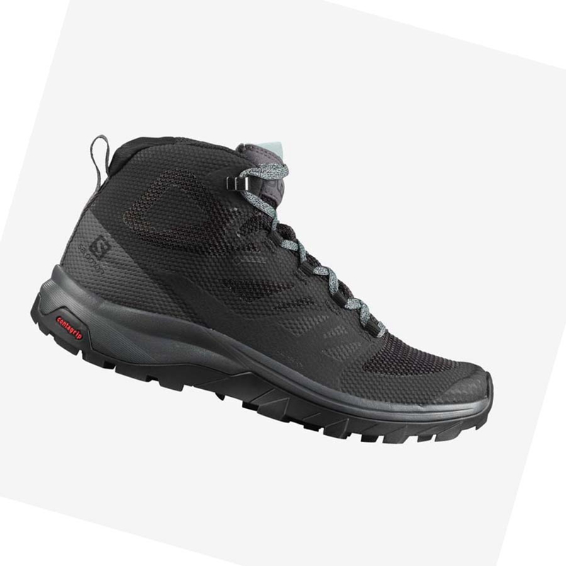 Salomon WoOUTLINE MID GORE-TEX Túracipő Női Sötétkék | 04532-OGDC