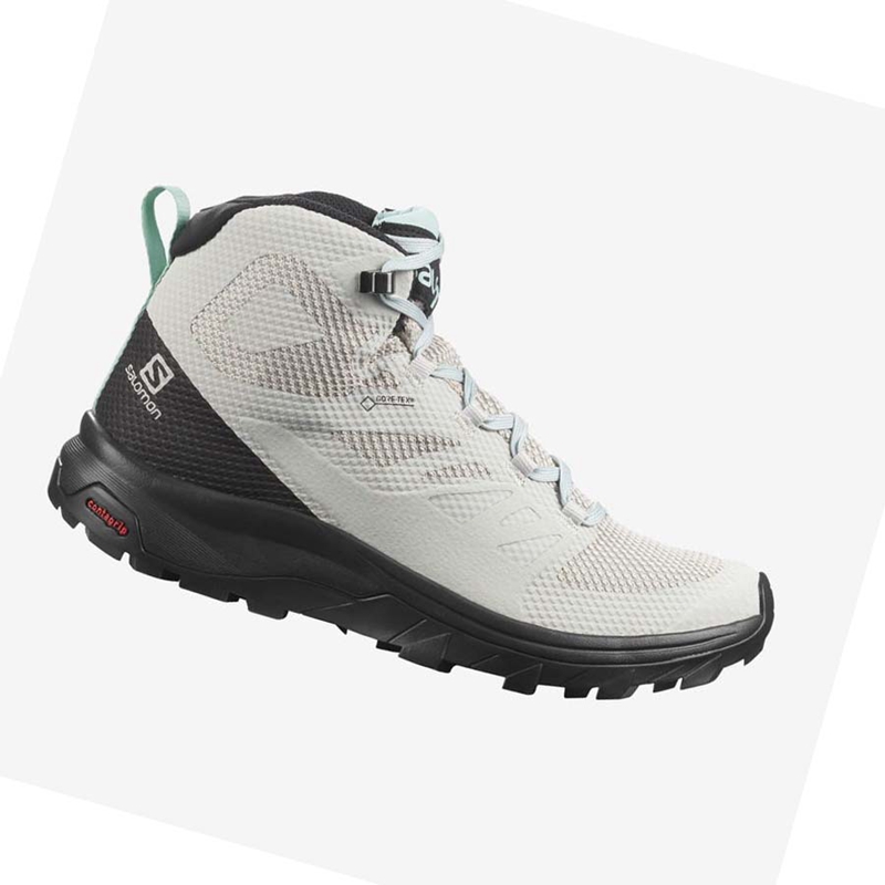Salomon WoOUTLINE MID GORE-TEX Túracipő Női Bézs | 58693-GTUJ