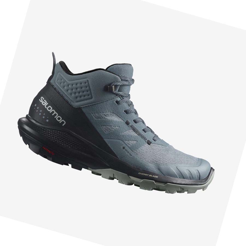 Salomon WoOUTPULSE MID GORE-TEX Túracipő Női Titán | 76145-FUAK