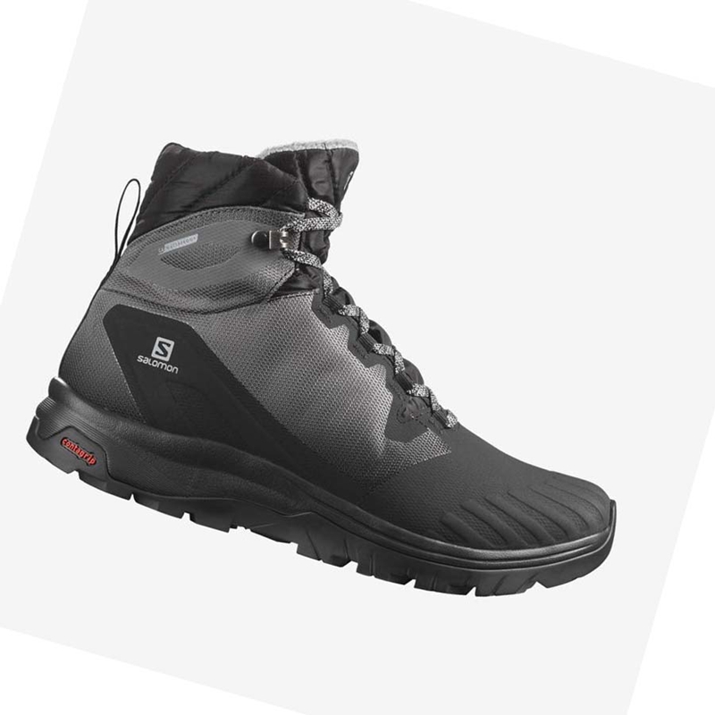 Salomon WoVAYA BLAZE THINSULATE™ CLIMASALOMON™ WATERPROOF Túracipő Női Fekete | 17528-TKVB
