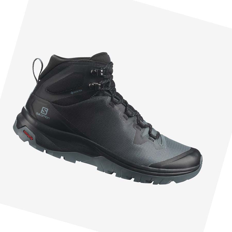Salomon WoVAYA MID GORE-TEX Túracipő Női Fekete | 02843-BWPL