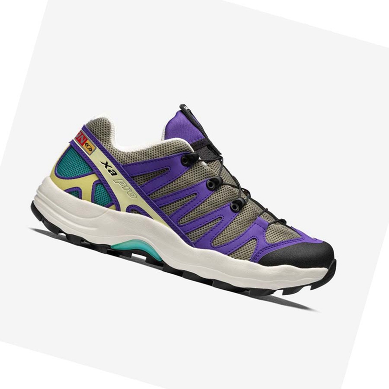 Salomon XA PRO 1 Tornacipő Férfi Lila Szürke | 05973-MCSR