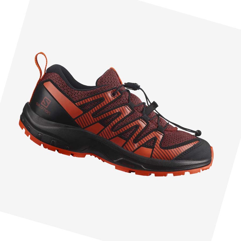 Salomon XA PRO V8 Túracipő Gyerek Fekete Piros | 69751-IDAL