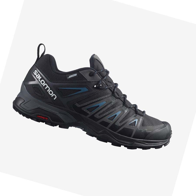 Salomon X ULTRA PIONEER CLIMASALOMON™ WATERPROOF Túracipő Férfi Fekete | 18674-JHEP